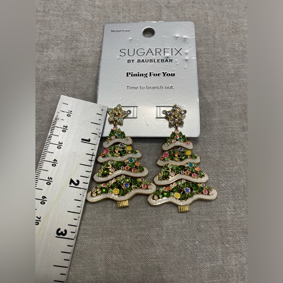 SUGARFIX by BaubleBar, 2 Pairs Drop Earrings,Sweater weather. Time to branch out - Picture 3 of 8